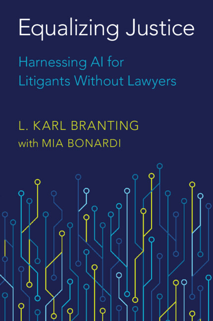 The cover of Equalizing Justice: Harnessing AI for Litigants Without Lawyers